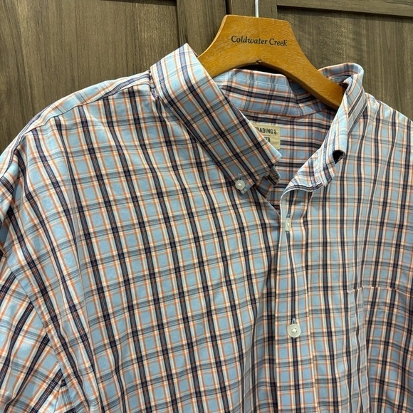 Duluth Trading Wrinkle Fighter Men's Button Down Shirt 2XLT Plaid - Picture 5 of 9